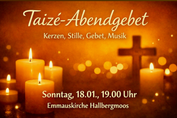 Taizé-Abendgebet vor dem Kreuz